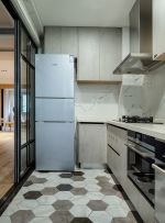现代风格140平米三室两厅厨房橱柜装修效果图