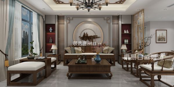 中国玺中式风格405㎡设计方案