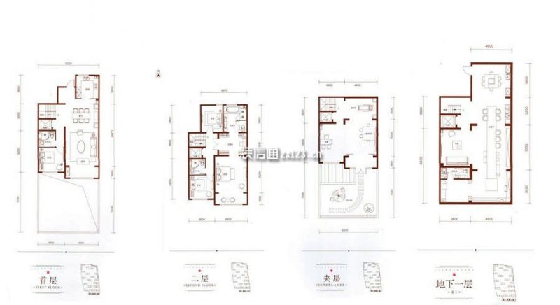 下叠 建筑面积：约210平米