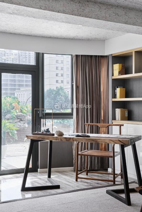 新中式风格家庭书房装修效果图片