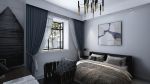 颜龙·彩虹星城现代风格95平米二居室装修效果图案例