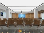 白鹤社区办公室中式风格1600平米装修效果图案例