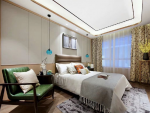 悦山湖现代风格三居室装修案例