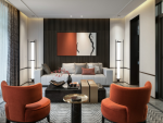 鸿通·翡翠城·檀轩中式风格186平米四居室装修效果图案例