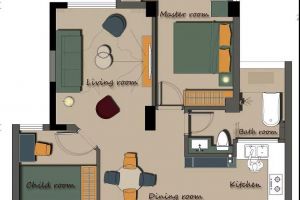 单身公寓户型图