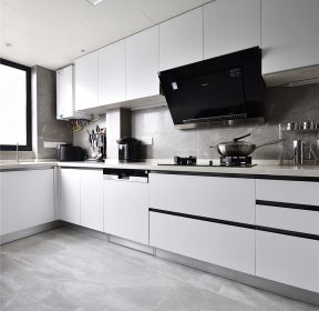 0平简约风格大户型厨房天花板装修设计-每日推荐