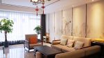 浦东星河湾150平三居室新中式风格装修案例