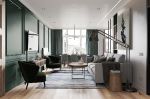 绿城·柳岸晓风现代风格68平米一居室装修效果图案例
