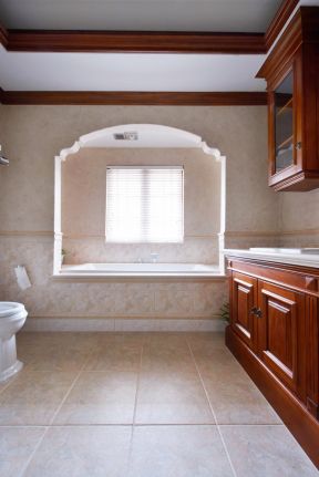 卫浴间装修风格 卫浴间装饰设计 美式浴室柜