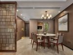 汉都国际新中式风格102平米二居室装修效果图案例