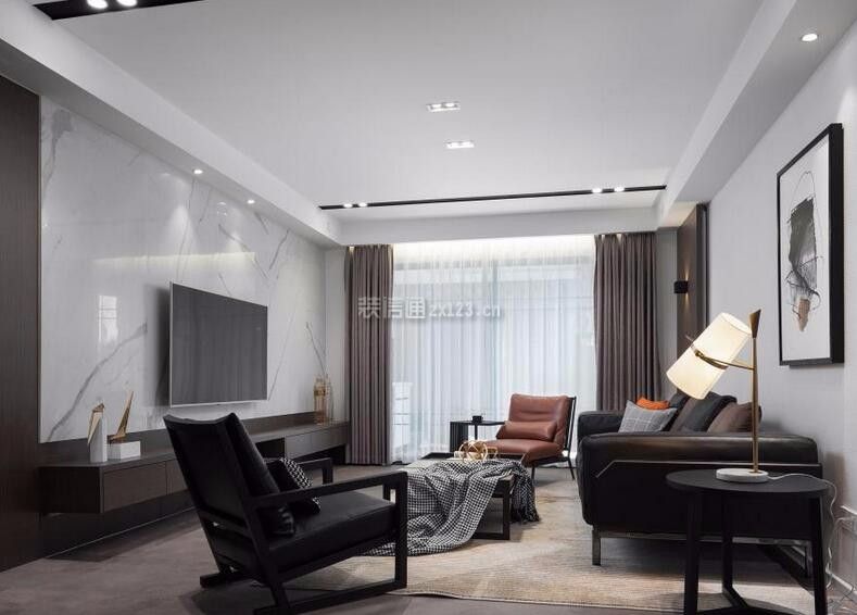 客厅地毯与沙发搭配图片 客厅窗帘的设计