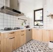 北欧新房装修厨房地砖设计效果图