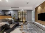 100㎡三居室装修设计 灰色运木质打造简洁舒适空间