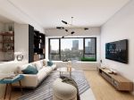 碧海尚城现代风格100平米三居室装修效果图案例