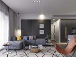 紫薇大都会现代风格120平米三居室装修案例
