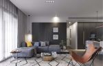 紫薇大都会现代风格120平米三居室装修案例
