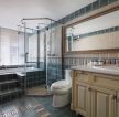 美式卫生间砖砌浴缸设计效果图大全