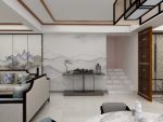 香溪左岸120平三居室新中式风格装修案例
