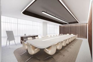 金融公司大会议室装修设计实景图