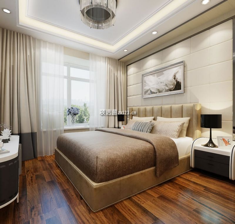 北京新天地现代风格116平米三居室装修案例