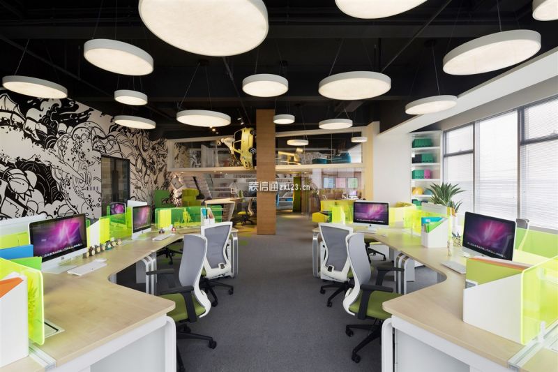 三木·海立方科技办公室现代风格装修效果图案例
