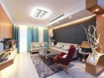 恒大江湾时尚现代113平米三室两厅装修案例