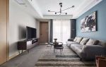 名仕豪庭极简风格80平米三居室装修效果图案例