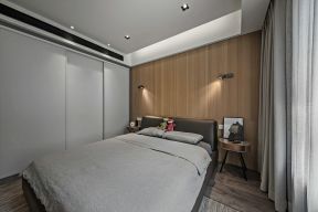 现代卧室衣柜装修效果图 卧室壁灯效果图图片