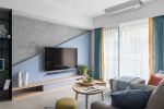 110平方欧式风格客厅电视墙装修效果图