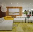 现代大户型客厅沙发装修设计实景图