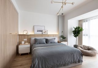 北欧风格家庭卧室床头柜装修设计图