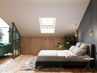 單身公寓斜頂閣樓臥室裝修設計圖