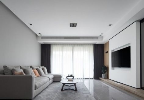 保利和光尘樾现代风格121平米装修案例
