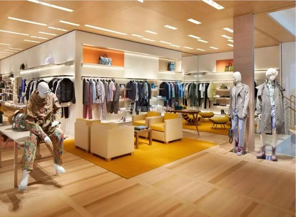 東莞服裝店面吊頂裝修設(shè)計(jì)圖賞析