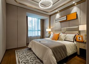 98平现代风格样板房卧室装修设计图