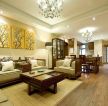 东南亚风格客厅家具沙发装修布置图片