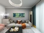 邦泰国际社区简约风格100平米三居室装修效果图案例
