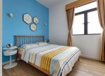 100平米卧室蓝色墙面装修效果图