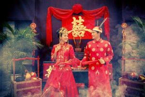 传统中式婚房布置