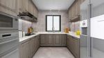 新中式风格132平三居室厨房橱柜设计效果图