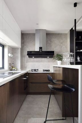 现代厨房装饰图 现代厨房设计效果图 现代厨房装修效果图片