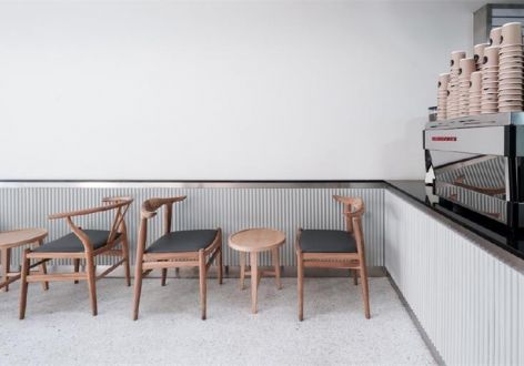 提拉奶茶店107平米简约风格装修案例