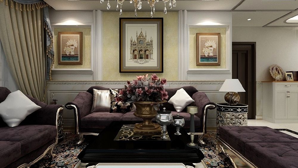 欧式客厅装饰图 欧式客厅装饰画效果图