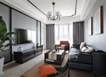 新力江悦新中式风格81平米三居室装修效果图案例
