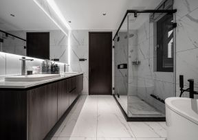 卫生间淋浴房装修效果图 现代卫生间装修设计