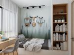 中海世家80平米三居室现代风格装修案例