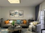 沁园·柳岸晓风简约风格95平米二居室装修效果图案例