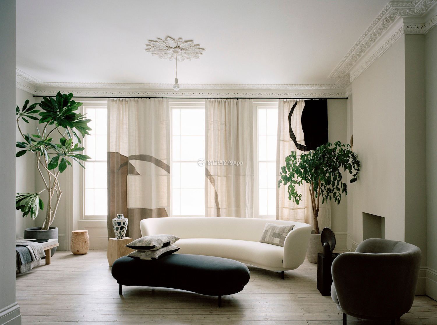 北欧风格样板间客厅沙发装修图片欣赏