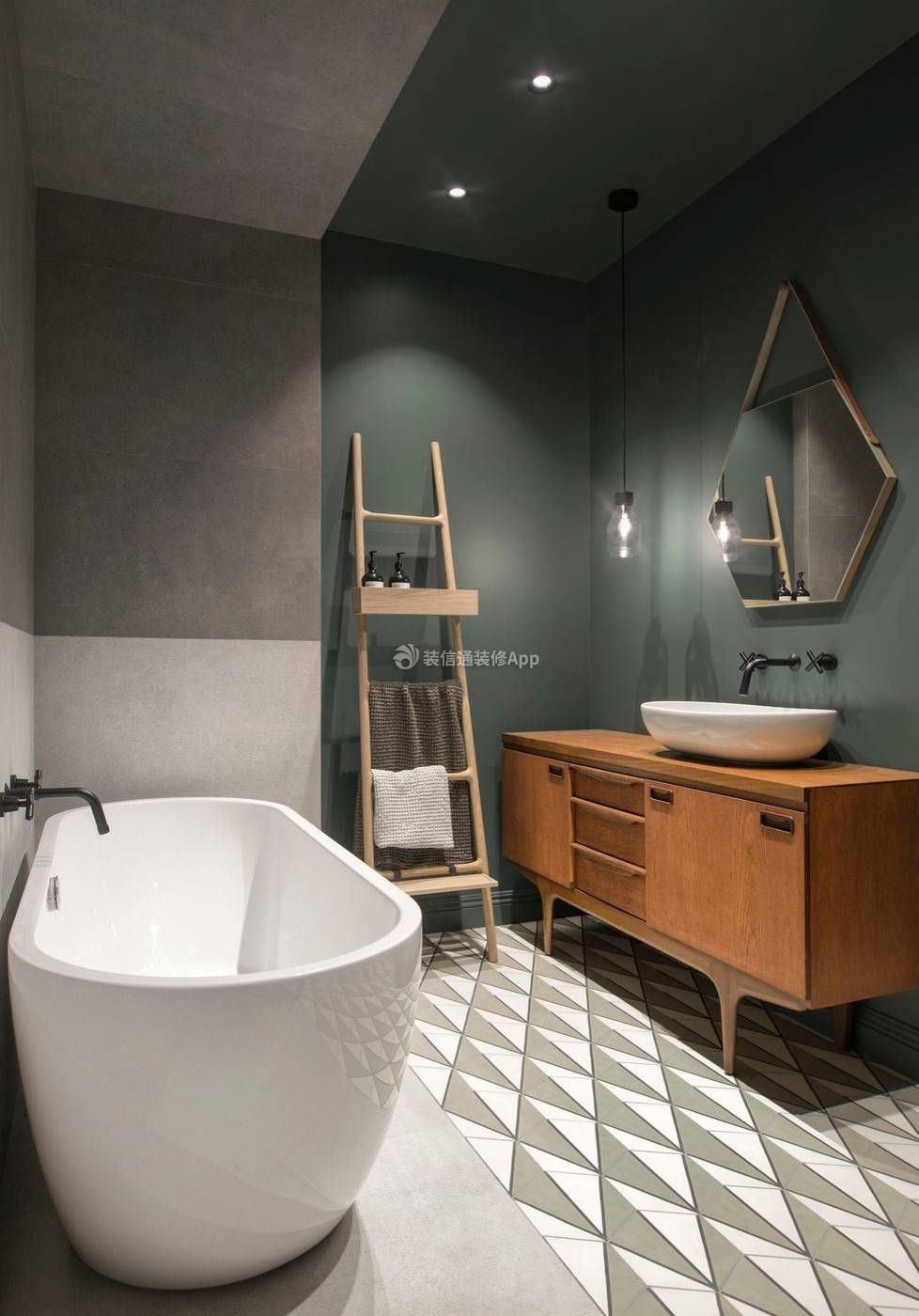 北欧风格样板间卫浴间装修设计图片