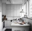 北欧风格样板间厨房吊柜装修设计图片